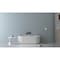 Ruvati 67-inch Fluted Freestanding Soaking Bathtub epiStone Solid Surface Modern Matte White RVB6792WH - alternate 3